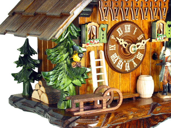  Cuckoo Clock - Chalet 1-day Hunter cuckoo clock 25cm by August Schwer - Cuckoo Collections