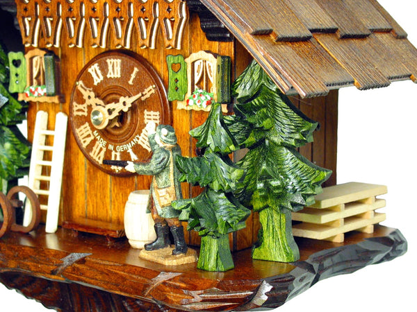  Cuckoo Clock - Chalet 1-day Hunter cuckoo clock 25cm by August Schwer - Cuckoo Collections
