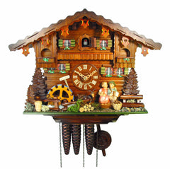  Cuckoo Clock - Chalet 1-day Kissing Couple cuckoo clock with music 36cm by August Schwer - Cuckoo Collections