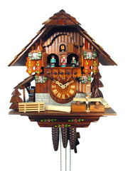  Cuckoo Clock - Chalet 1-day Sawmill cuckoo clock with music 34cm by August Schwer - Cuckoo Collections