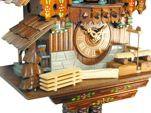  Cuckoo Clock - Chalet 1-day Sawmill cuckoo clock with music 34cm by August Schwer - Cuckoo Collections