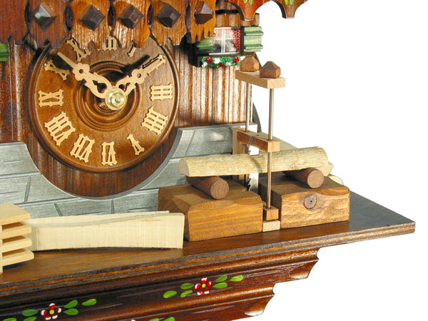  Cuckoo Clock - Chalet 1-day Sawmill cuckoo clock with music 34cm by August Schwer - Cuckoo Collections