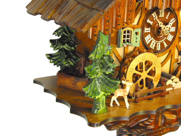  Cuckoo Clock - Chalet 1-day Two Beer-drinkers cuckoo clock with music 34cm by August Schwer - Cuckoo Collections