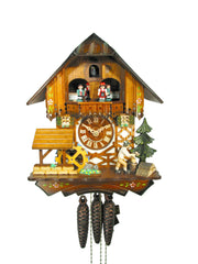  Cuckoo Clock - Chalet 1-day Wood Chopper cuckoo clock with music 30cm by August Schwer - Cuckoo Collections