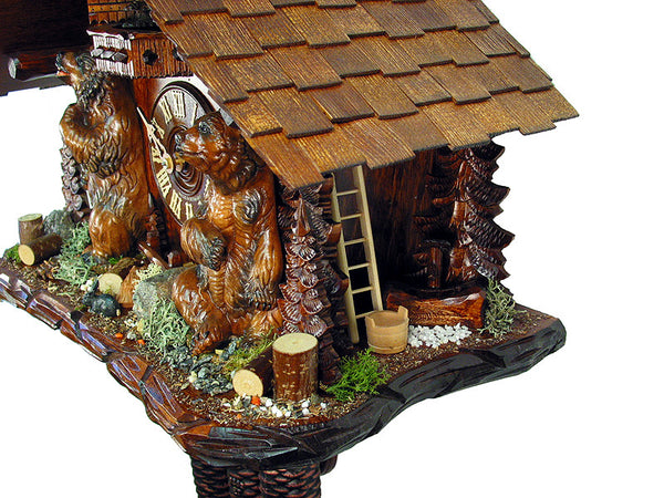  Cuckoo Clock - Chalet 8-day Bears cuckoo clock with music 47cm by August Schwer - Cuckoo Collections