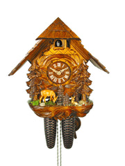  Cuckoo Clock - Chalet 8-day Deer Group in the Forest cuckoo clock 30cm by August Schwer - Cuckoo Collections