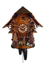  Cuckoo Clock - Chalet 8-day Forest & Bear cuckoo clock 43cm by August Schwer - Cuckoo Collections