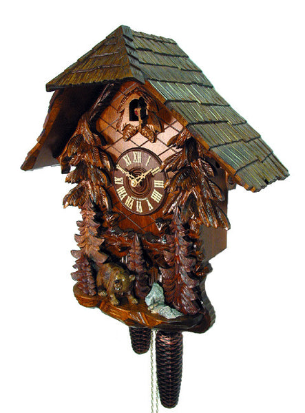  Cuckoo Clock - Chalet 8-day Forest & Bear cuckoo clock 43cm by August Schwer - Cuckoo Collections