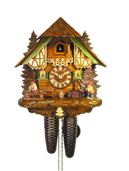  Cuckoo Clock - Chalet 8-day Garden Gnome cuckoo clock 28cm by August Schwer - Cuckoo Collections