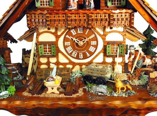  Cuckoo Clock - Chalet 8-day Goat Peter's Farm cuckoo clock with music 55cm by August Schwer - Cuckoo Collections