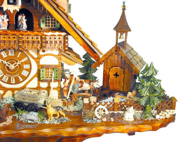 Cuckoo Clock - Chalet 8-day Goat Peter's Farm cuckoo clock with music 55cm by August Schwer - Cuckoo Collections
