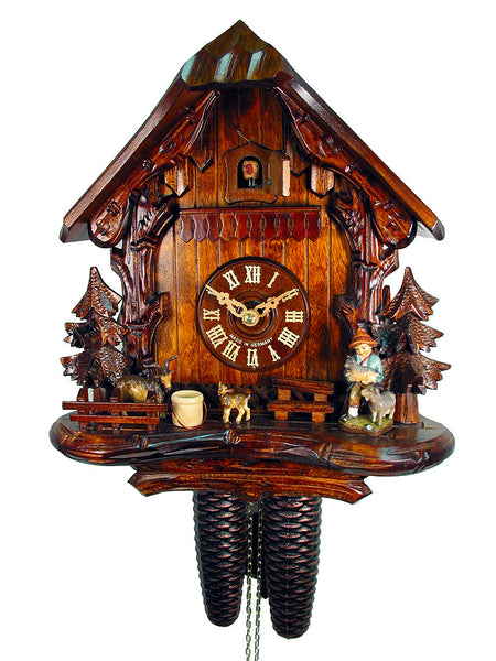  Cuckoo Clock - Chalet 8-day Goatherd cuckoo clock 31cm by August Schwer - Cuckoo Collections