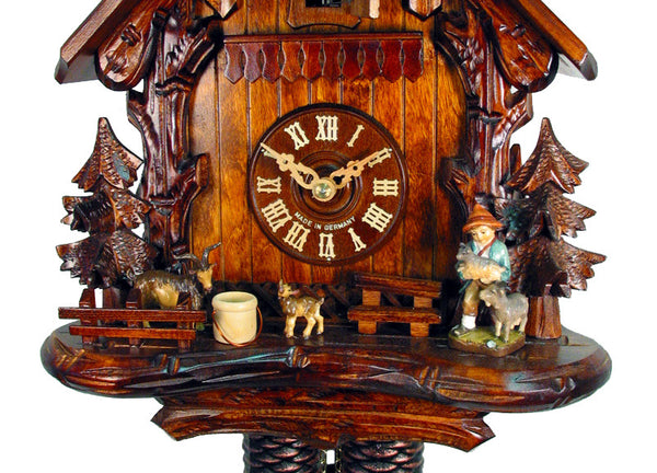  Cuckoo Clock - Chalet 8-day Goatherd cuckoo clock 31cm by August Schwer - Cuckoo Collections