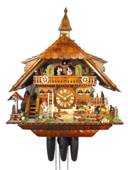  Cuckoo Clock - Chalet 8-day Gutach Valley Pony Ranch cuckoo clock with music 58cm by August Schwer - Cuckoo Collections