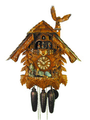  Cuckoo Clock - Chalet 8-day Hunter's House cuckoo clock with music 50cm by August Schwer - Cuckoo Collections