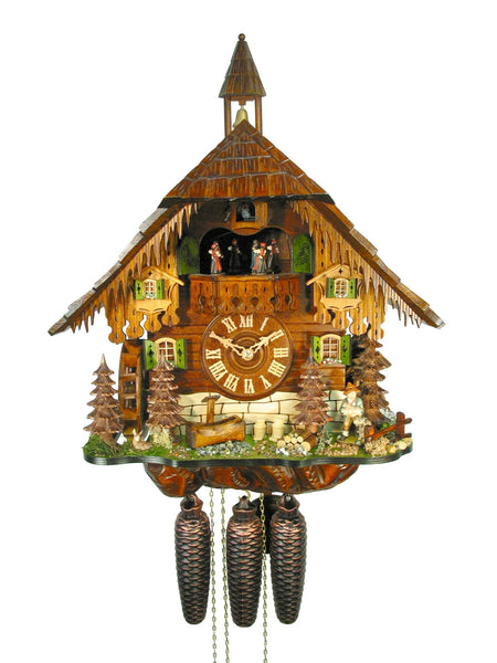  Cuckoo Clock - Chalet 8-day Mill Farm cuckoo clock with music 50cm by August Schwer - Cuckoo Collections
