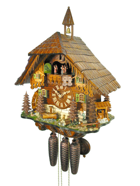 Cuckoo Clock - Chalet 8-day Mill Farm cuckoo clock with music 50cm by August Schwer - Cuckoo Collections