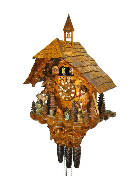  Cuckoo Clock - Chalet 8-day Mountaineer cuckoo clock with music 71cm by August Schwer - Cuckoo Collections