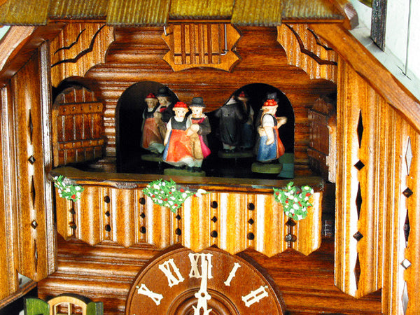  Cuckoo Clock - Chalet 8-day Oompah Band cuckoo clock with music 39cm by August Schwer - Cuckoo Collections