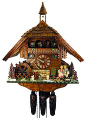  Cuckoo Clock - Chalet 8-day Romantic Kissing Couple with music 52cm by August Schwer - Cuckoo Collections