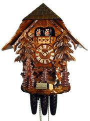  Cuckoo Clock - Chalet 8-day Wood Chopper cuckoo clock with music 43cm by August Schwer - Cuckoo Collections