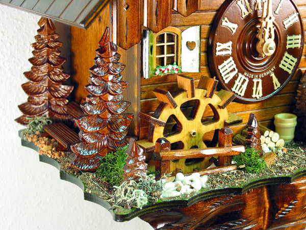  Cuckoo Clock - Chalet 8-day Black Forest Farmstead  Deer cuckoo clock with music 34cm by August Schwer - Cuckoo Collections