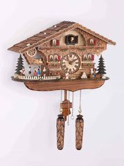  Cuckoo Clock - Chalet style quartz cuckoo clock Swiss House with music turning dancers 27 cm by Trenkle Uhren - Cuckoo Collections