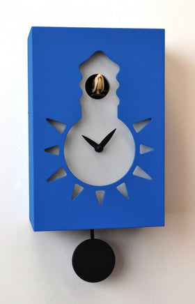  Cuckoo Clock - 'Cucu Night & Day' Cuckoo Clock (Blue) by Pirondini - Cuckoo Collections