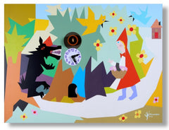  Cuckoo Clock - 'Cucu Cappuccetto Rosso' Cuckoo Clock (Print) by Pirondini - Cuckoo Collections