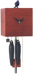  Cuckoo Clock - 'Bamboo' Modern Art Style Cuckoo Clock 1-day movement (Red) by Rombach & Haas - Cuckoo Collections