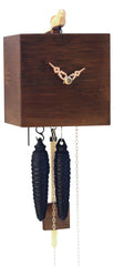 Cuckoo Clock - 'Bamboo' Modern Art Style Cuckoo Clock 1-day movement (Walnut) by Rombach & Haas - Cuckoo Collections