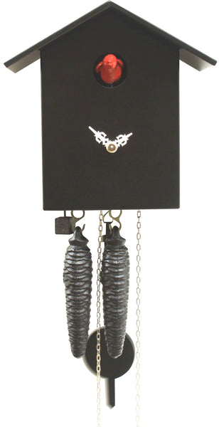  Cuckoo Clock - 'Bird Box' Modern Art Style Cuckoo Clock 1 day movement (Black) by Rombach & Haas - Cuckoo Collections