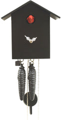  Cuckoo Clock - 'Bird Box' Modern Art Style Cuckoo Clock 1 day movement (Black) by Rombach & Haas - Cuckoo Collections