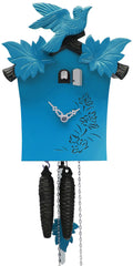  Cuckoo Clock - 'Traditional' Modern Art Style Cuckoo Clock 1 day movement (Blue) by Rombach & Haas - Cuckoo Collections