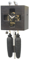  Cuckoo Clock - 'Steampunk v3' Modern Art Style Cuckoo Clock 8 day movement (Black) by Rombach & Haas - Cuckoo Collections