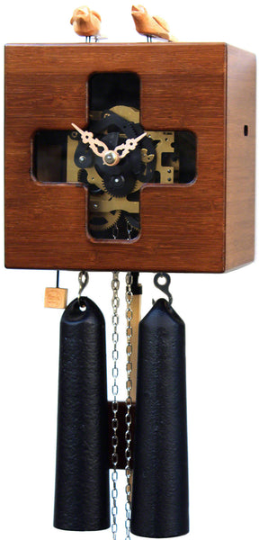  Cuckoo Clock - 'Steampunk v3' Modern Art Style Cuckoo Clock 8 day movement (Walnut) by Rombach & Haas - Cuckoo Collections