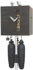  Cuckoo Clock - 'Steampunk v2' Modern Art Style Cuckoo Clock 8 day movement (Black) by Rombach & Haas - Cuckoo Collections