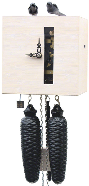  Cuckoo Clock - 'Steampunk v2' Modern Art Style Cuckoo Clock 8 day movement (White) by Rombach & Haas - Cuckoo Collections