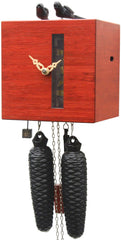  Cuckoo Clock - 'Steampunk v2' Modern Art Style Cuckoo Clock 8 day movement (Red) by Rombach & Haas - Cuckoo Collections
