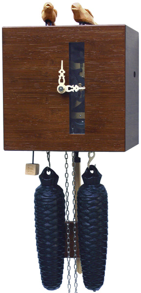  Cuckoo Clock - 'Steampunk v2' Modern Art Style Cuckoo Clock 8 day movement (Walnut) by Rombach & Haas - Cuckoo Collections