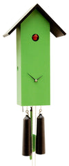  Cuckoo Clock - 'Bird House' Modern Art Style Cuckoo Clock 8-day movement (Green) by Rombach & Haas - Cuckoo Collections