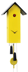  Cuckoo Clock - 'Bird House' Modern Art Style Cuckoo Clock 8-day movement (Yellow) by Rombach & Haas - Cuckoo Collections
