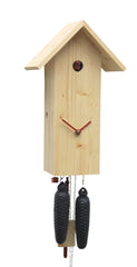 Cuckoo Clock - 'Bird House' Modern Art Style Cuckoo Clock 8-day movement (Natural) by Rombach & Haas - Cuckoo Collections