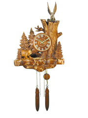  Cuckoo Clock - Old Qaks Quartz Bear & Eagle cuckoo clock 39cm by August Schwer - Cuckoo Collections
