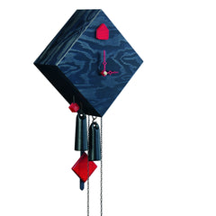  Cuckoo Clock - 'Rhombus' Modern Art Style Cuckoo Clock 1-day movement (Black) by Rombach & Haas - Cuckoo Collections
