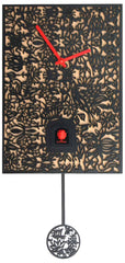  Cuckoo Clock - 'Silhouette' Modern Art Style Cuckoo Clock Quartz (Black) by Rombach & Haas - Cuckoo Collections
