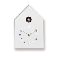  Cuckoo Clock - 'Birdhouse' Table/Wall Cuckoo Clock (White) by Lemnos - Cuckoo Collections