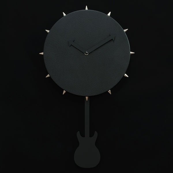  Clock - 'Bowery Punk' (Black) Pendulum Clock by Progetti - Cuckoo Collections