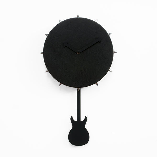  Clock - 'Bowery Punk' (Black) Pendulum Clock by Progetti - Cuckoo Collections