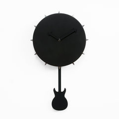  Clock - 'Bowery Punk' (Black) Pendulum Clock by Progetti - Cuckoo Collections